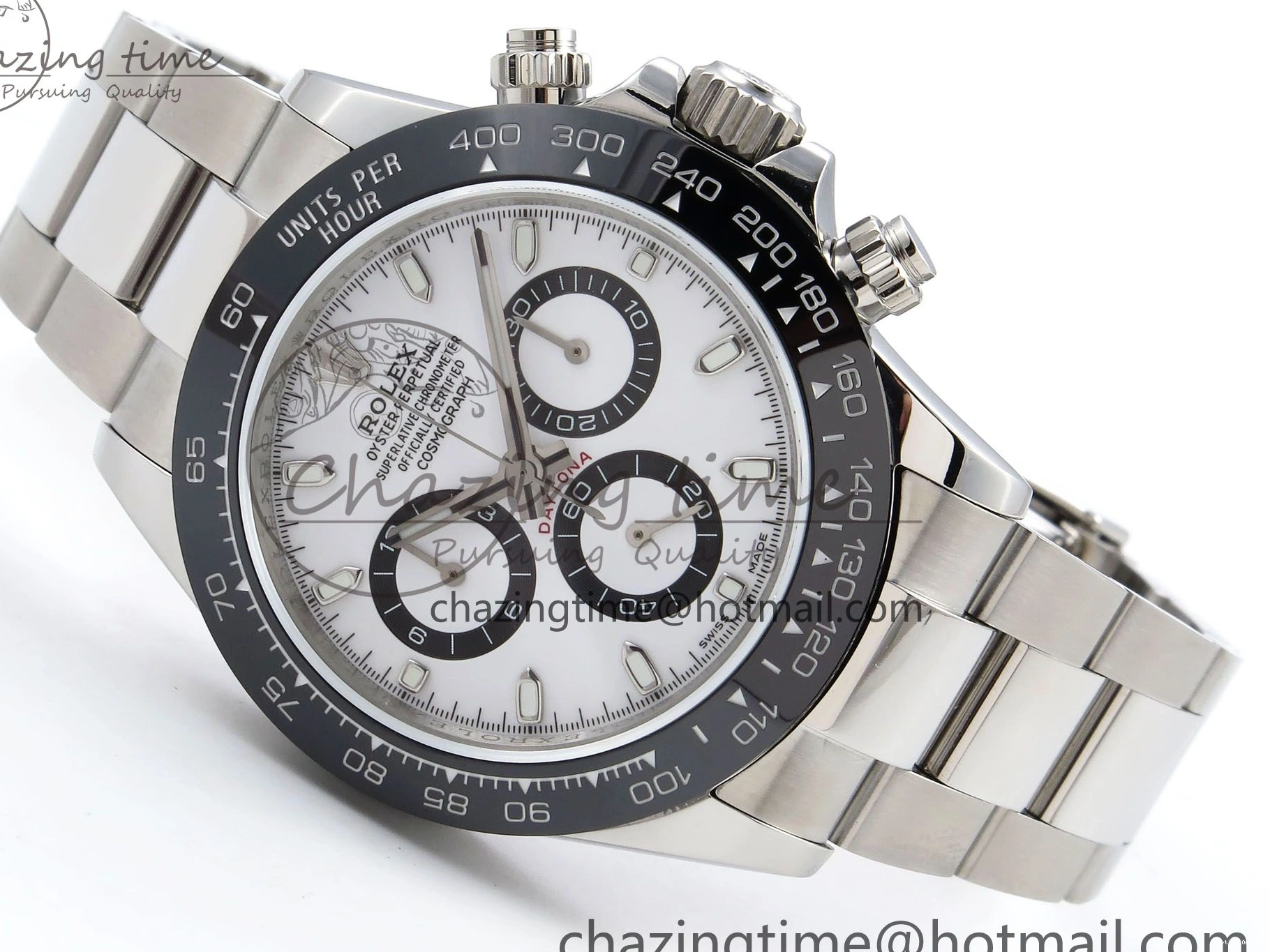 0212 FreshLook Daytona 116500 JDF 1:1 Best Edition 904L Steel White Dial on SS Bracelet A 1338